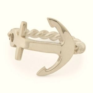 Seed & Sage Genuine Sterling Silver Anchor Ring - Size 9